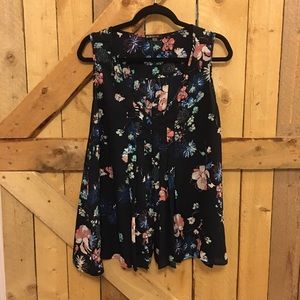 Chiffon floral pleated front shirt from The Bay